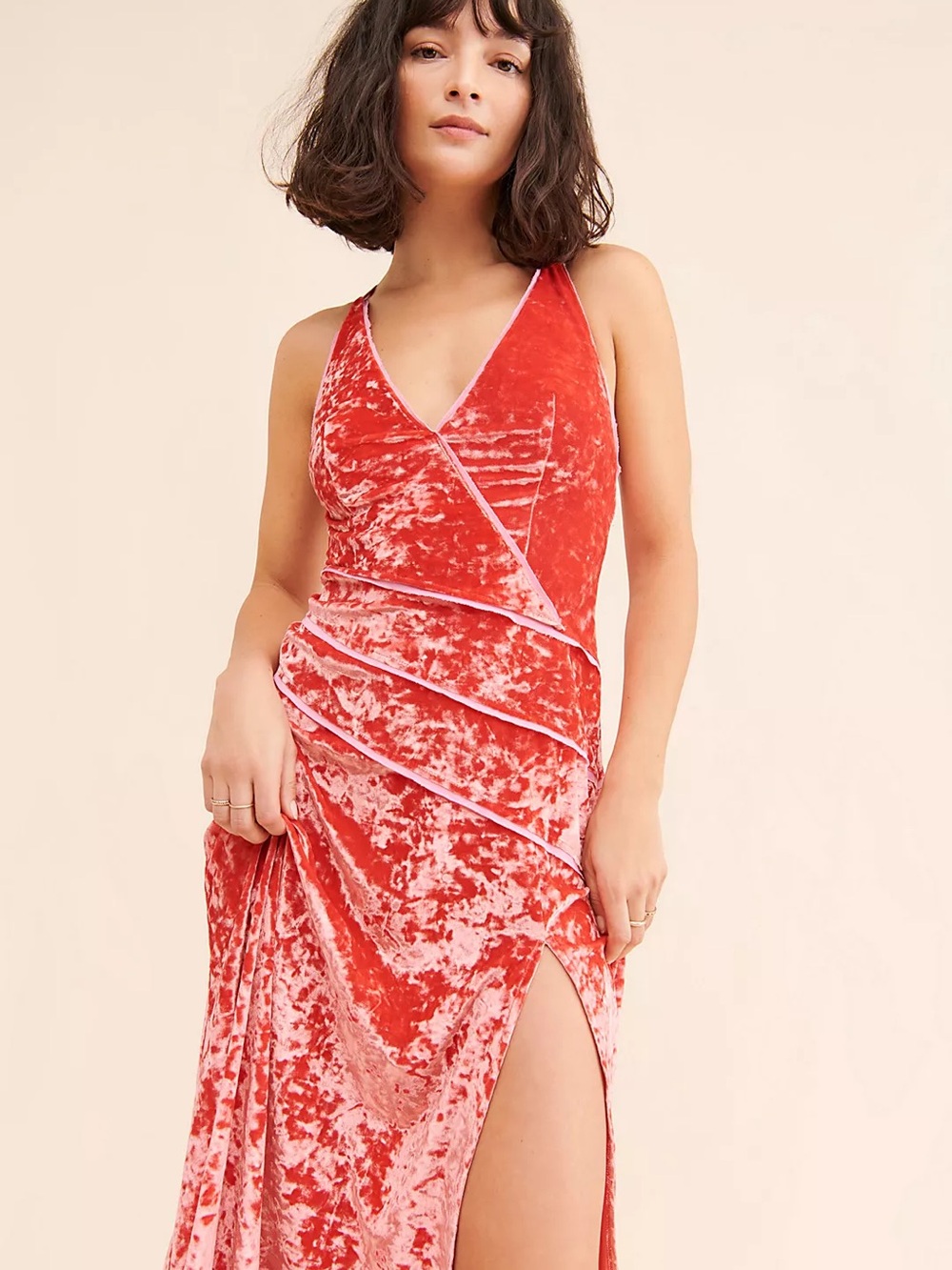 Free People Deja Velvet Midi Dress